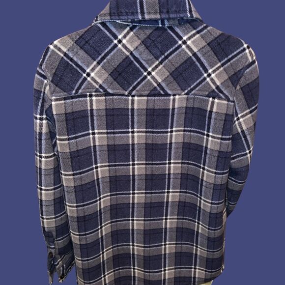 Freedom Foundry Dry Goods Fleece Sherpa Lined Plaid Jacket Size Medium - Picture 4 of 6